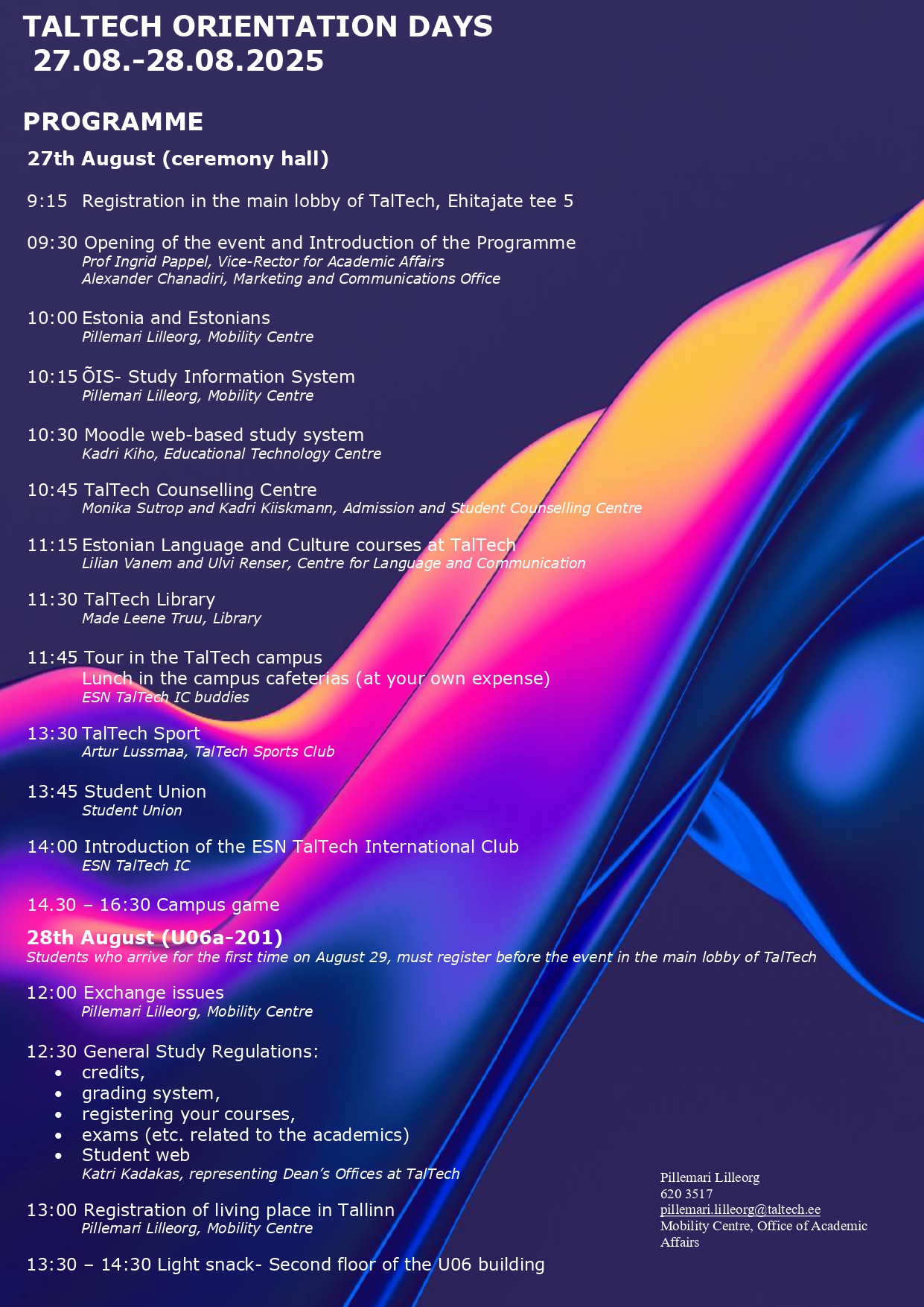 OD agenda autumn 2025