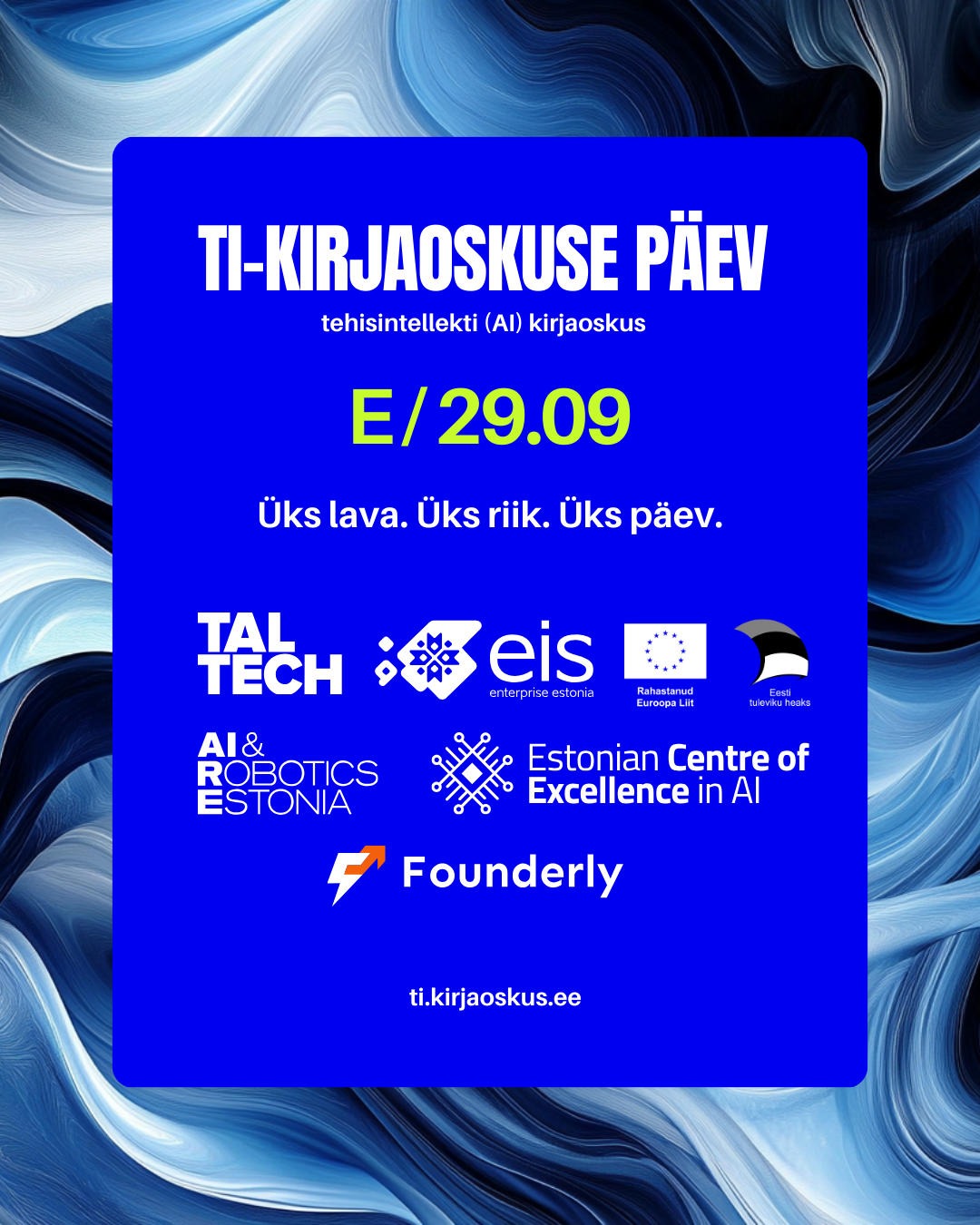 TI kirjaoskuse päeva bänner