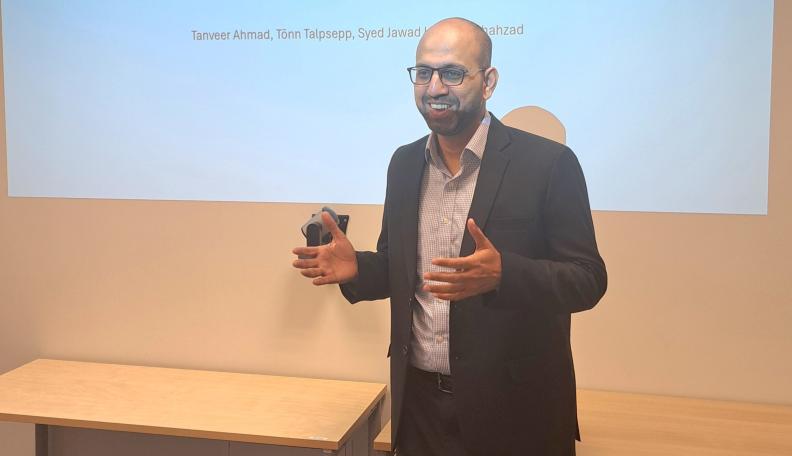 A stylized representation of complex AI algorithms and data structures, symbolizing the Central India DeepTech R&D Surge.