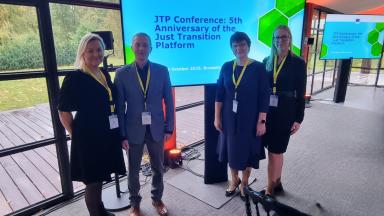 Virumaa kolledži esindajad Õiglase ülemineku platvormi konverentsil Brüsselis 21.-23.10.2025