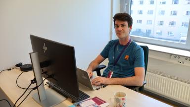 David in the office