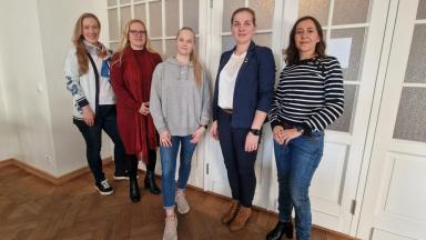 Helena Rattus, Nelly Oldekop, Grete Marie Mägi (EMERA tudeng), Getter Kaevendes ja Lamiaa Bennis