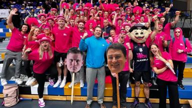 TalTechi fännid ja Hendrik Voll