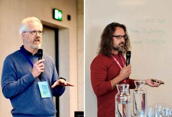 two male speakers