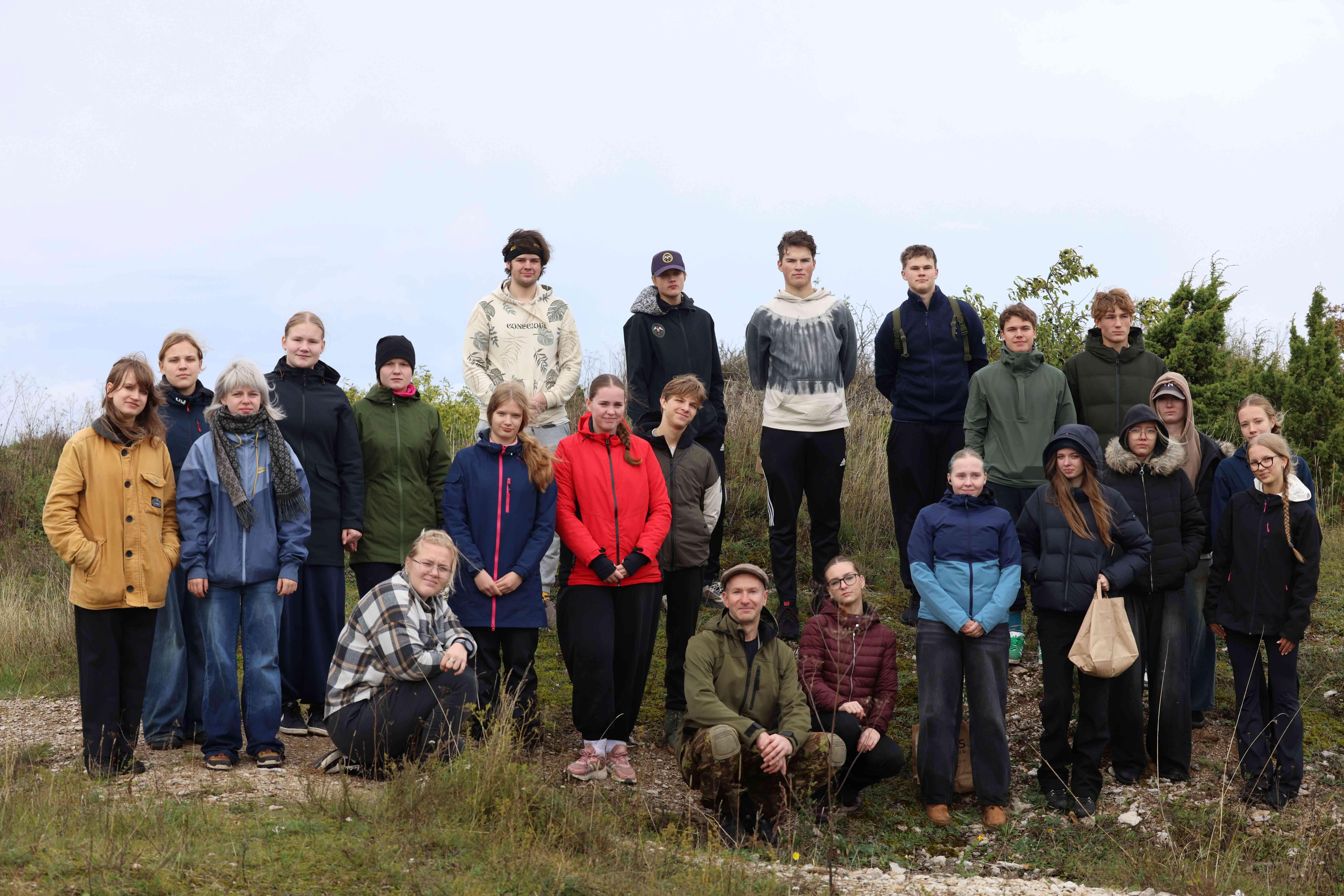 a group of young people in nature