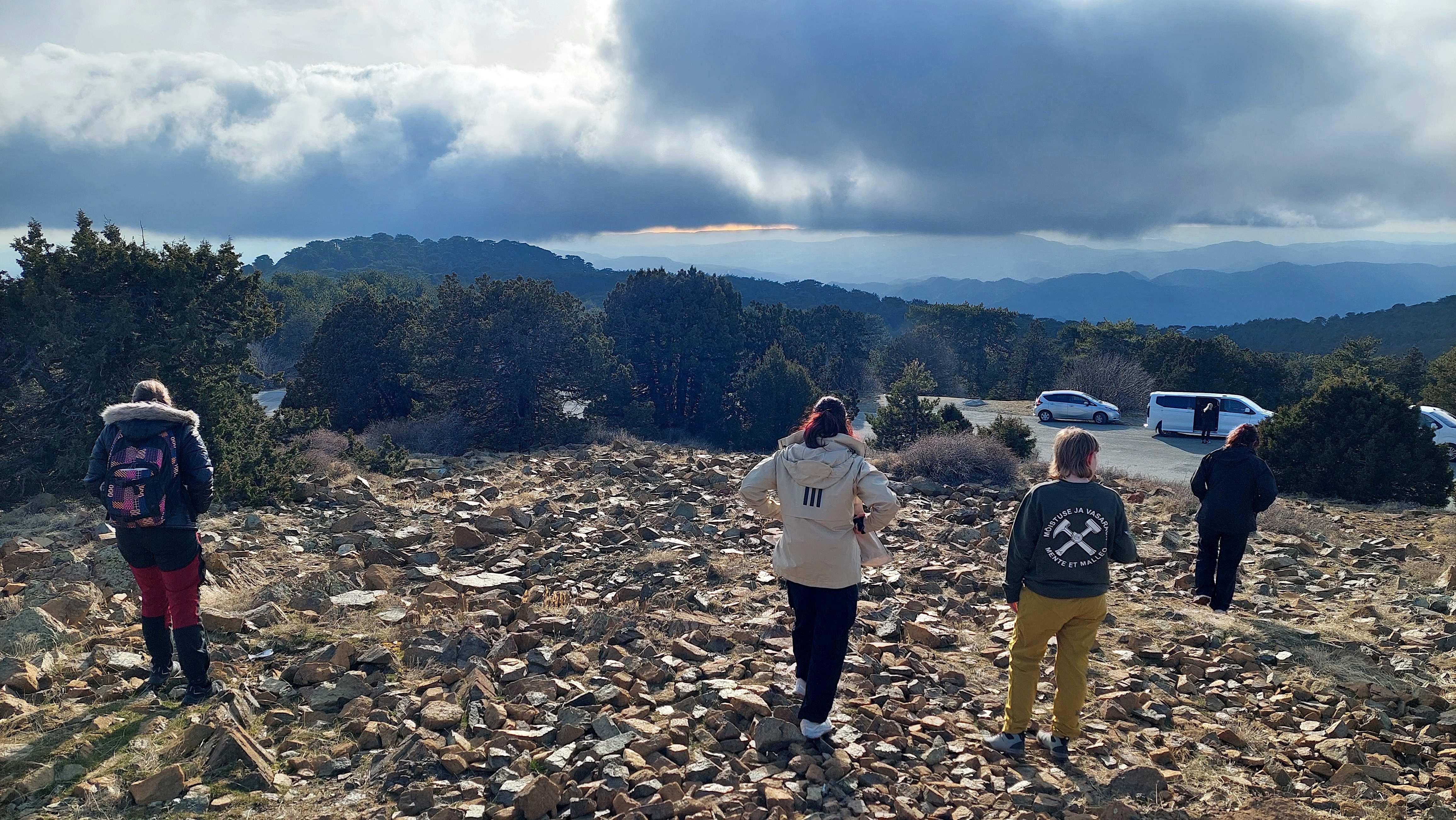 people on Olympos mountain