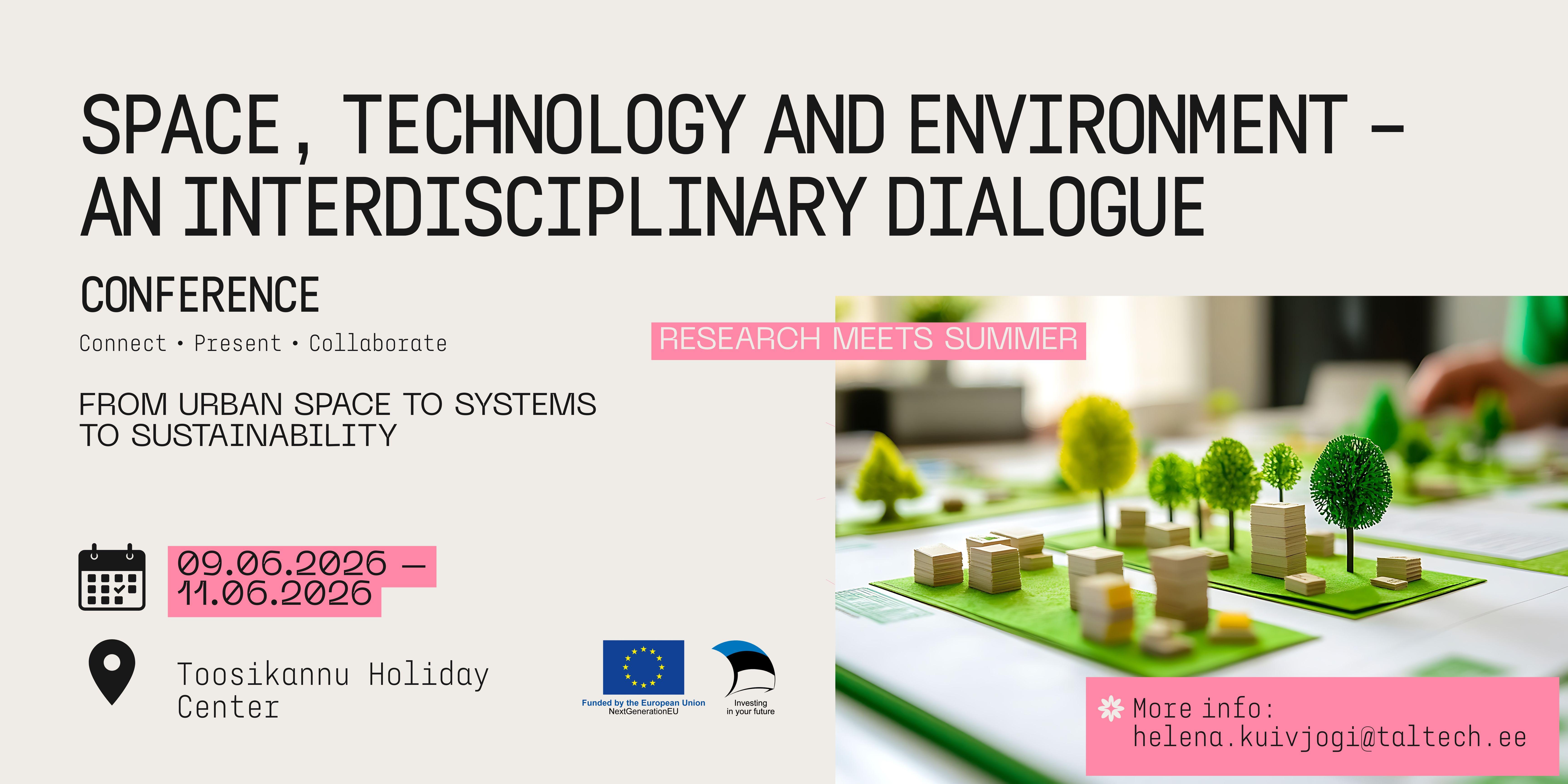 Space, technology and environment conference banner