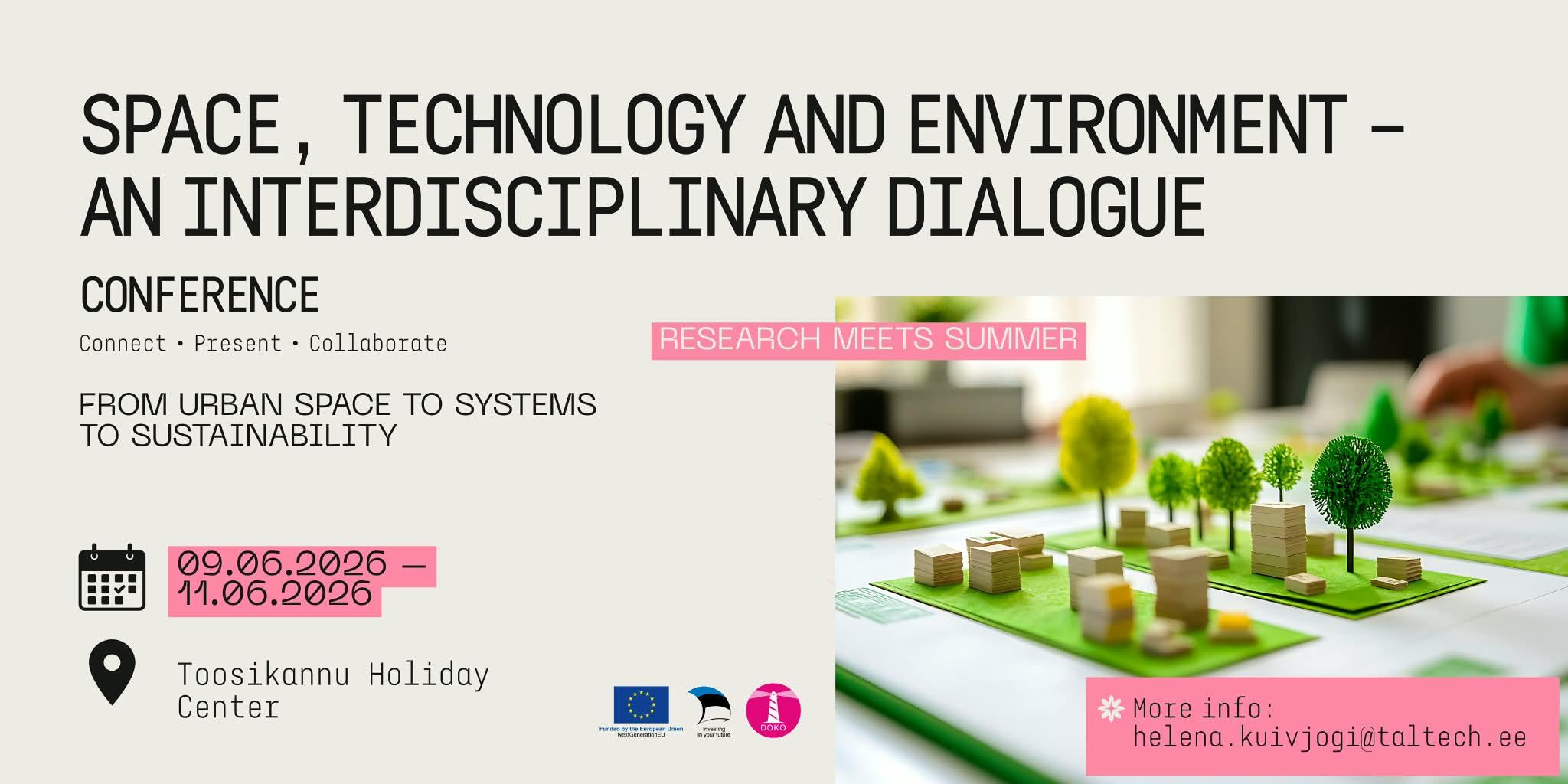Space, technology and environment conference banner