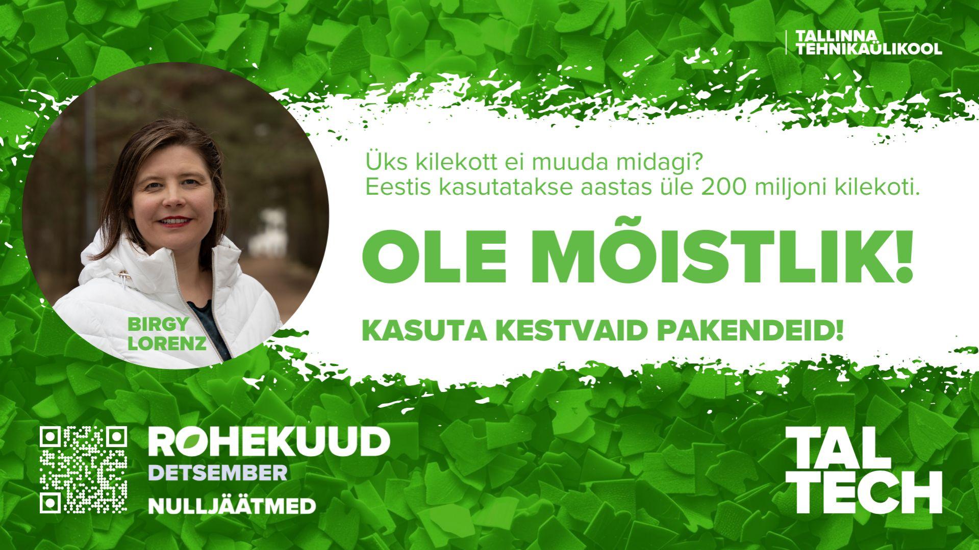 Ole mõistlik, kasuta kestvaid pakendeid