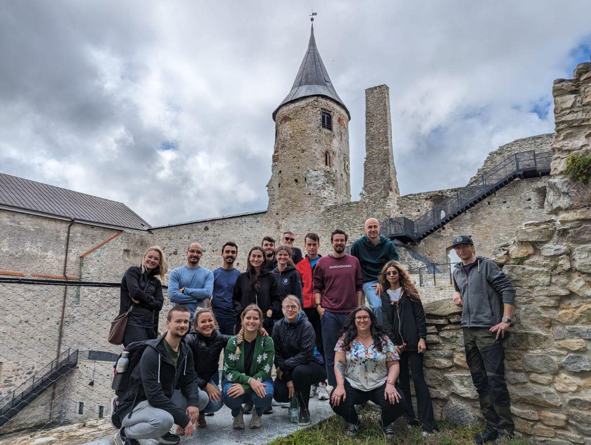 Trip to Haapsalu. Andreia standing, fourth from the left 