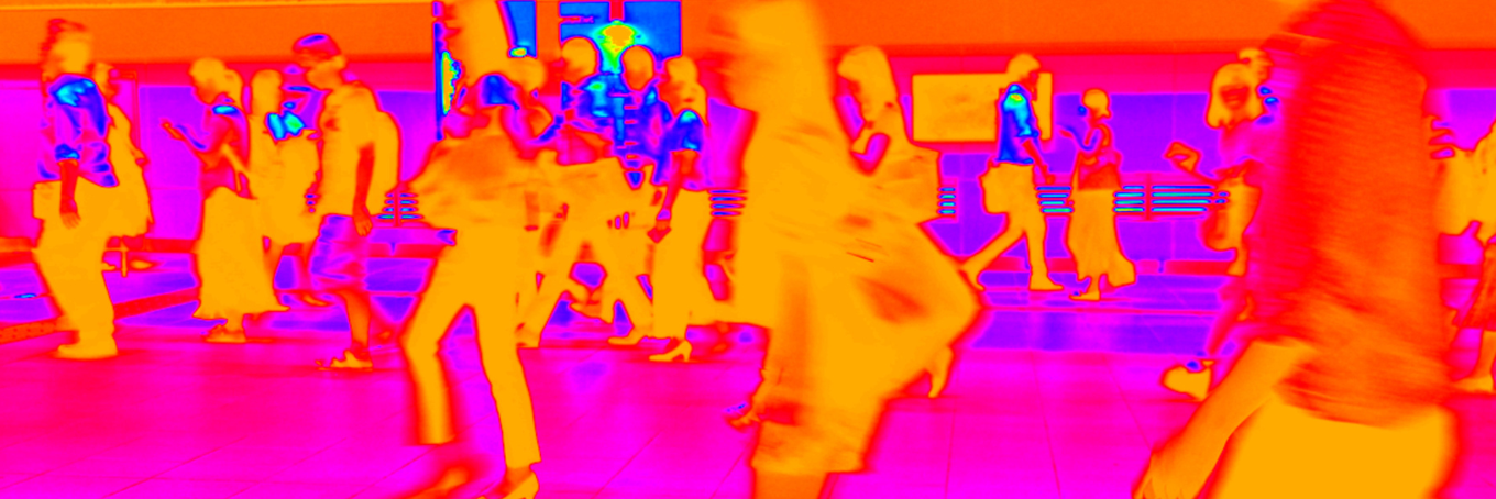 termokaamera pilt inimestest