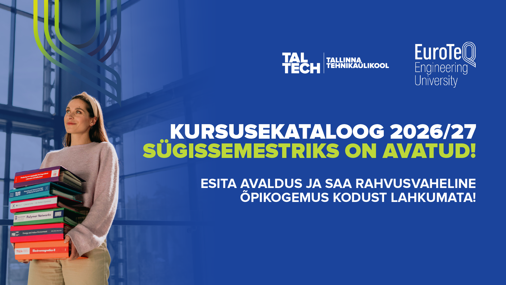 EuroTeQ kursusekataloog 2026/27 sügissemester EST