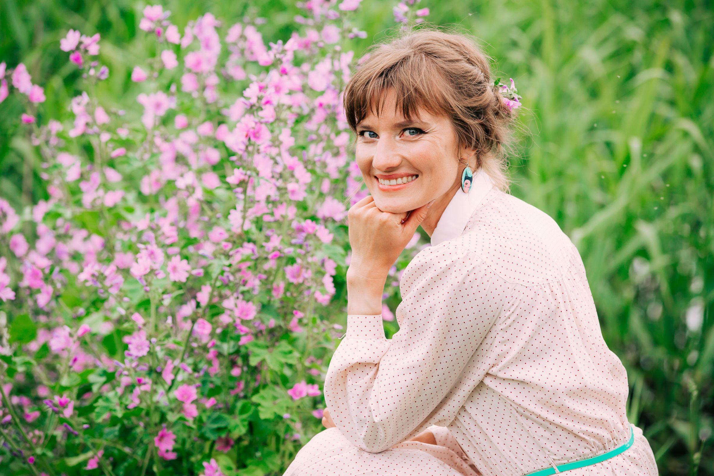 Liina Tabri lilleõitega