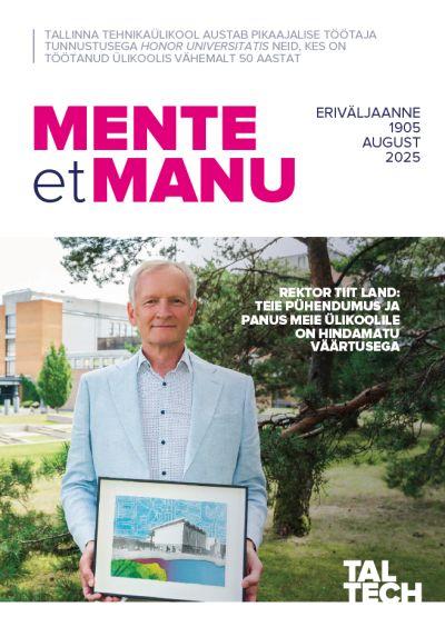 ajakirja esikaas, kaanel rektor Tiit Land