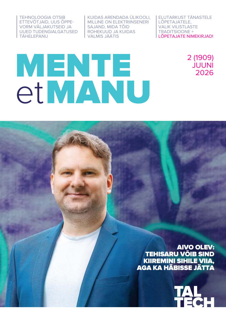 ajakirja esikaas, kaanel Aivo Olev
