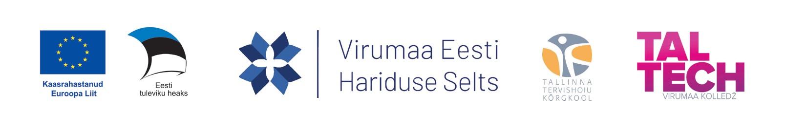 Ida-Viru Rahva Akadeemia projektis osalejate logod. Virumaa kolledž