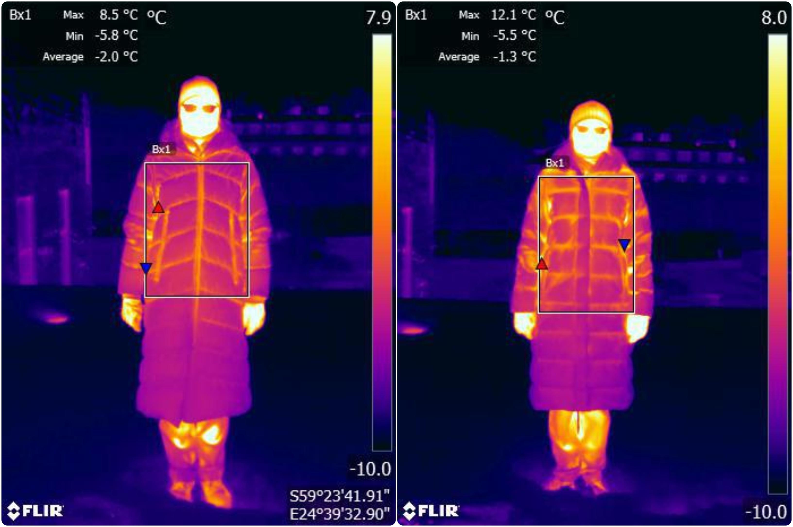 mantlite soojaktase termopildid õues