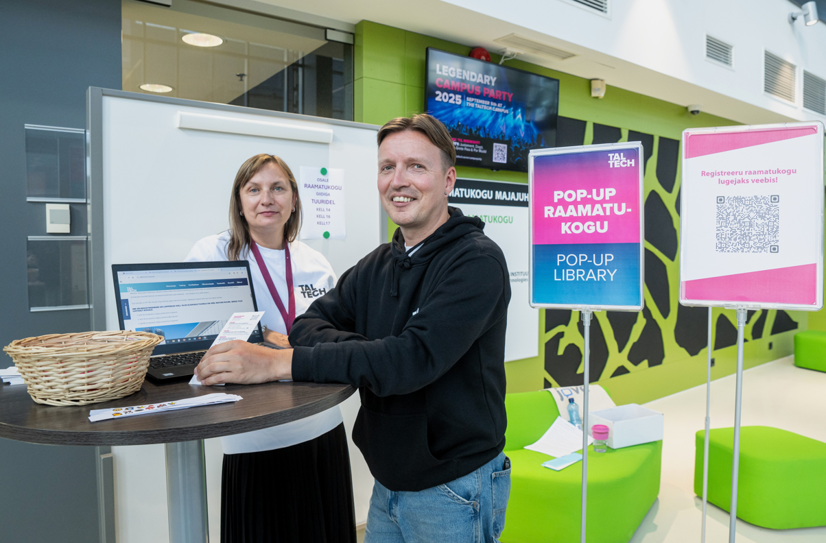 Pop-up raamatukogu linnakupeol