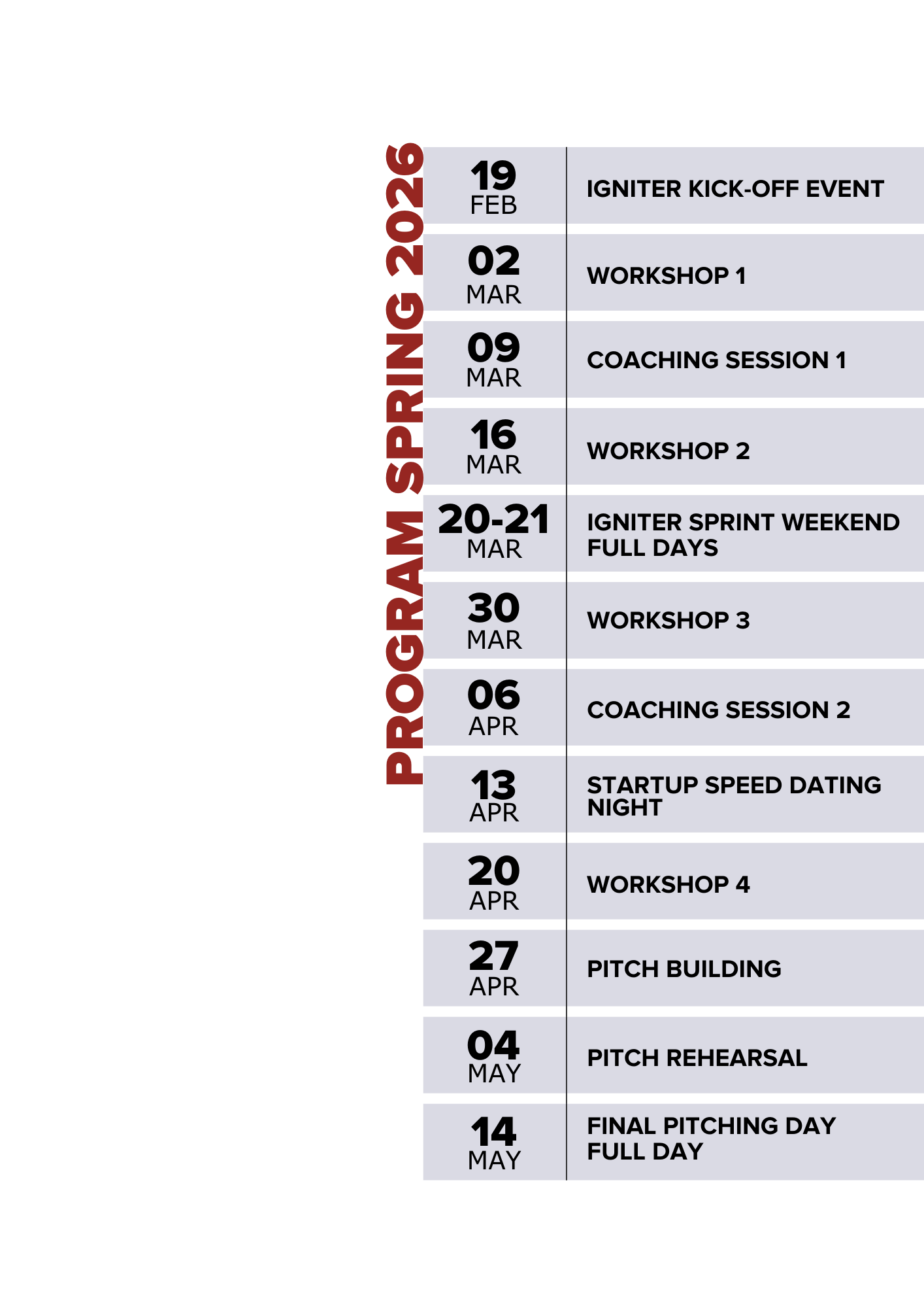 Igniter 2026 kevad programm