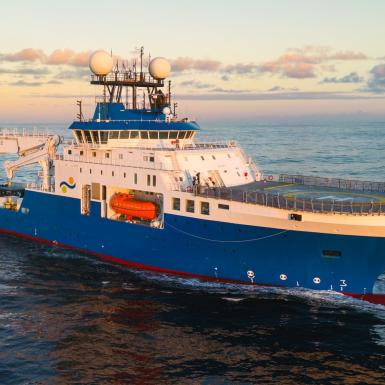 Ship on sea